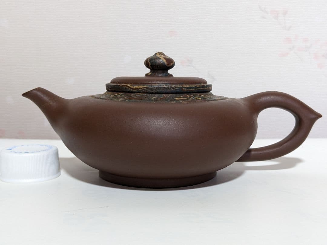 ♦中国 紫泥 茶壺 古玩 宜興窯？タタラ作りアンティーク 骨董品 コレクション