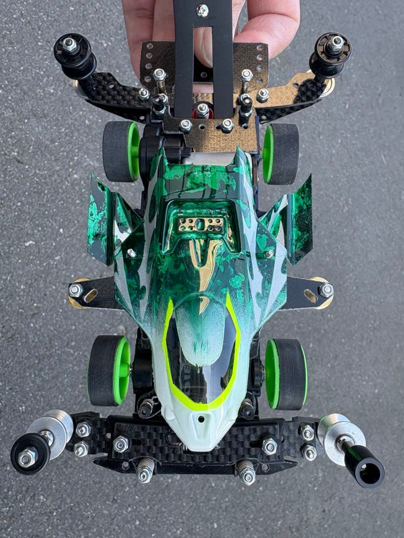 サンダーショット　VZシャーシ　ミニ四駆　完成品　タミヤ純正　フローティングギア