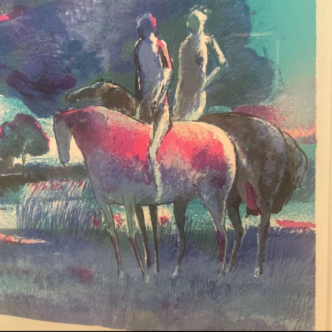 ポール・ギアマン、「休息」、希少画集・額装画、状態良好、送料無料