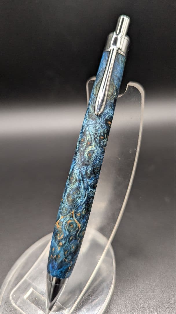 320ペン工房翌檜　スタビライズドウッドバーチバール　木軸シャーペン　ボールペン