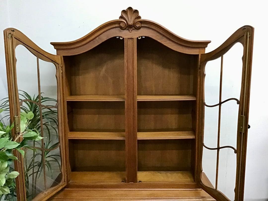 管37☆フランス製☆仏蘭西☆アンティーク☆ガラスキャビネット