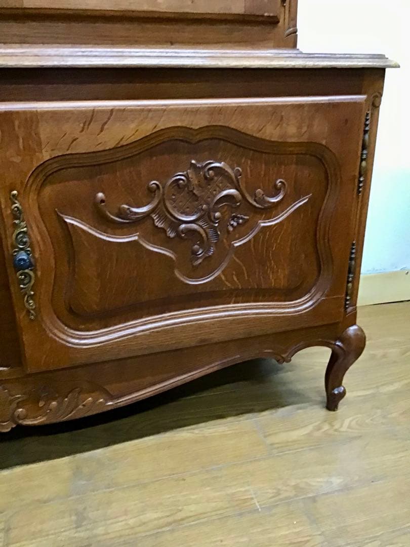 管37☆フランス製☆仏蘭西☆アンティーク☆ガラスキャビネット