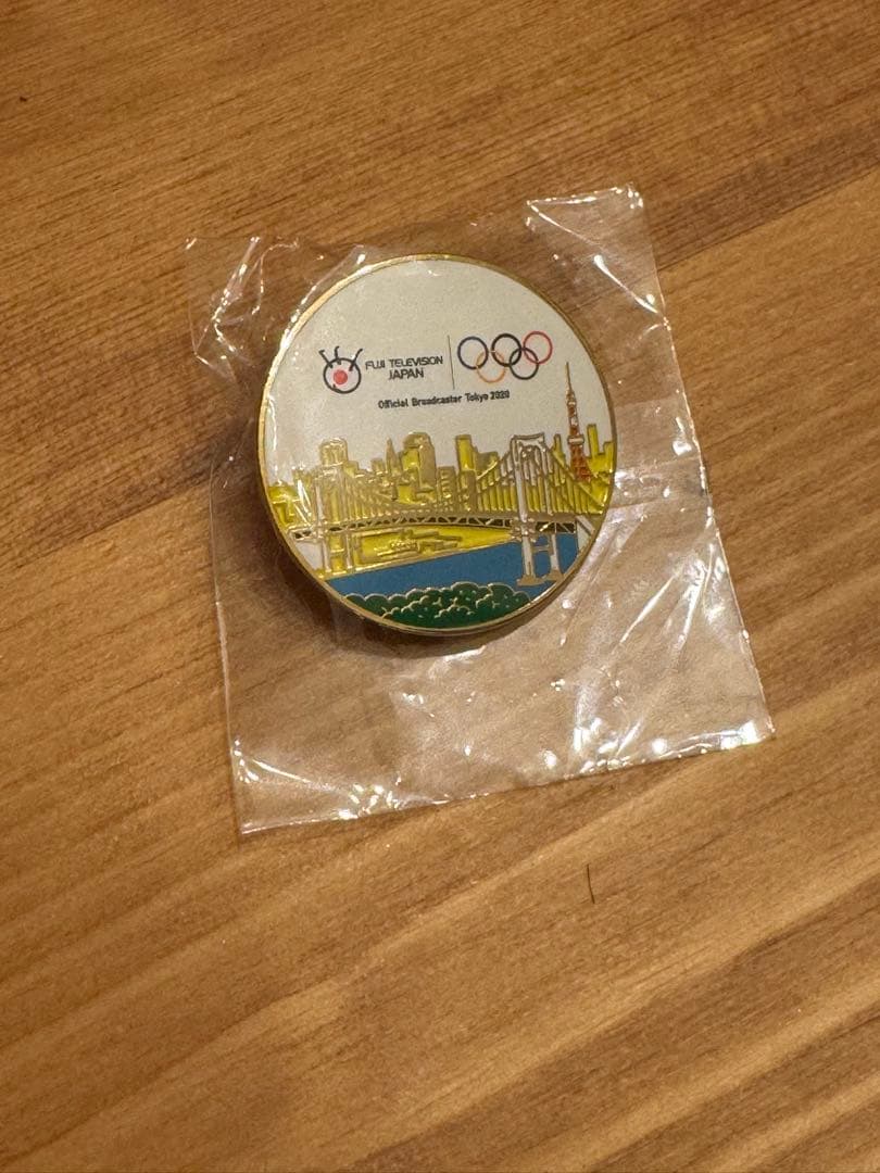 非売品　フジテレビ　東京オリンピック ピンバッジ　Tokyoオリンピック