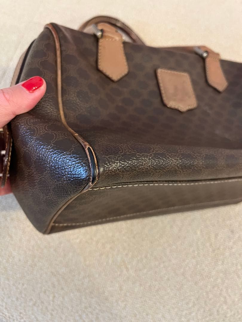 セリーヌ ミニボストンバッグ マカダム ヴィンテージ CELINE