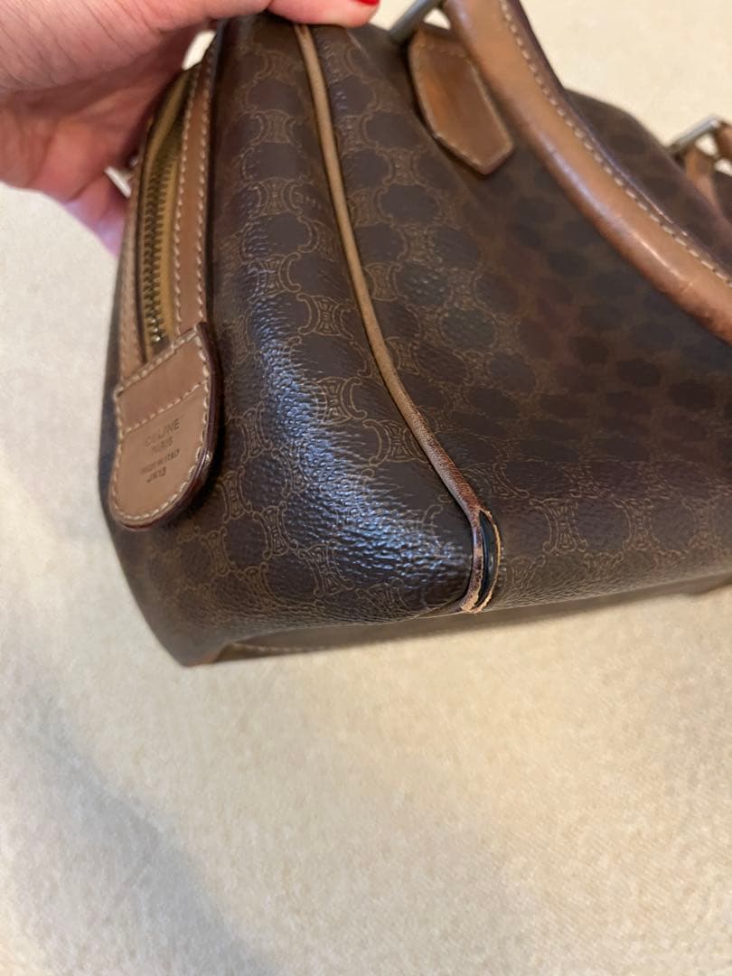 セリーヌ ミニボストンバッグ マカダム ヴィンテージ CELINE