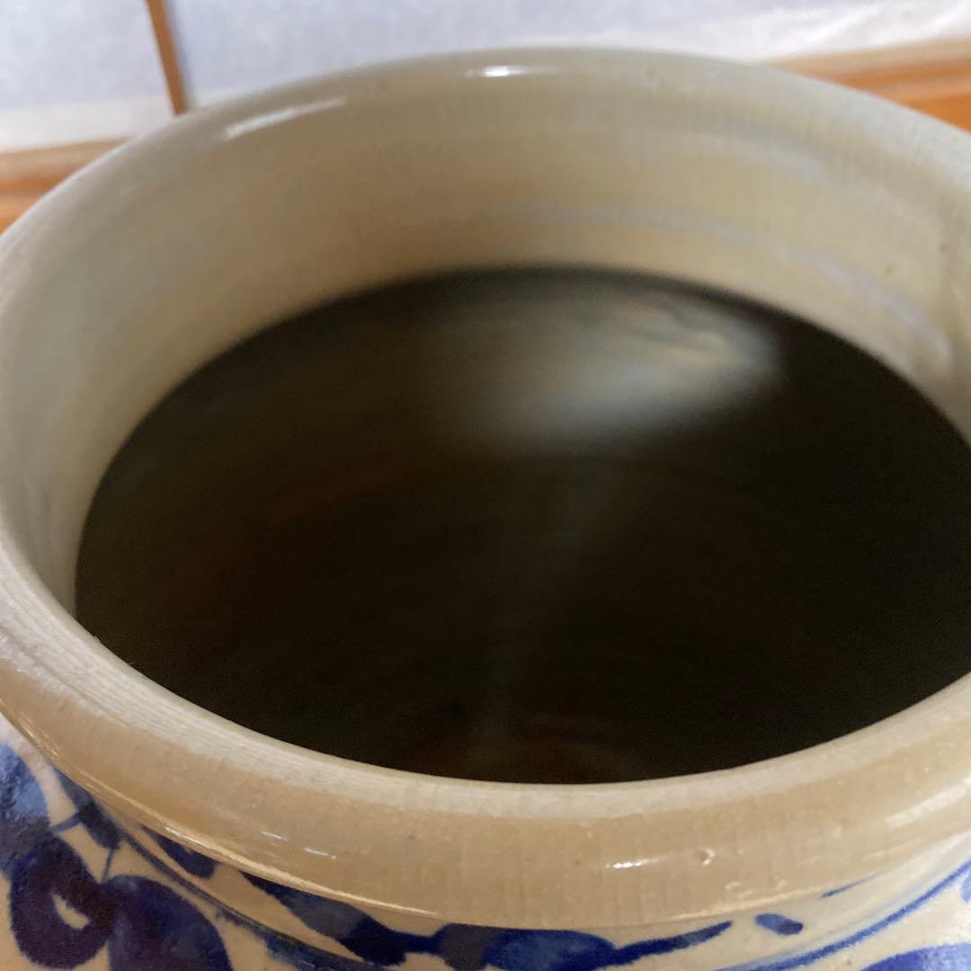 鶴雲文李朝ちょうちん壺34cm