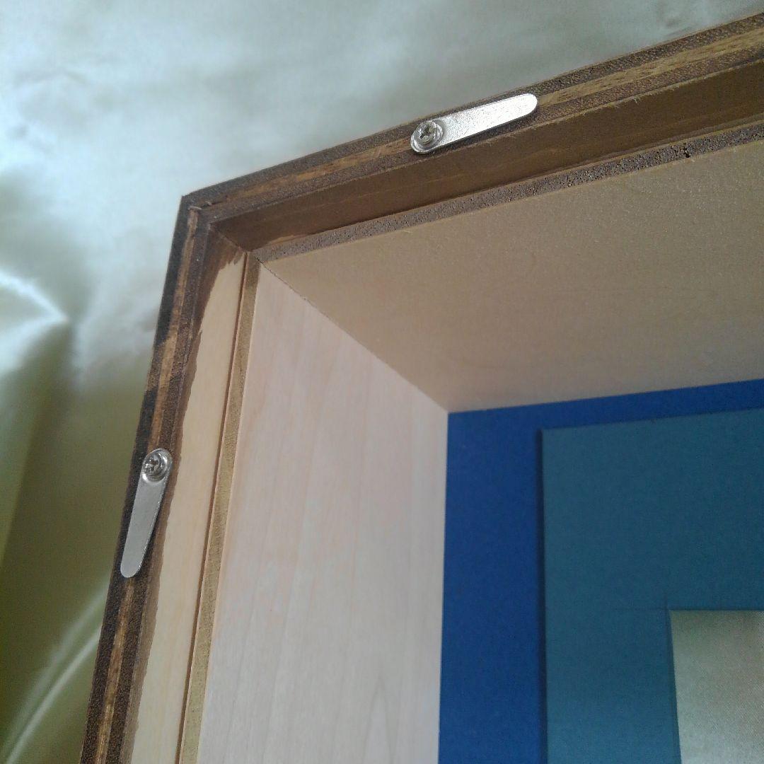 特価　３AP用　超厚額　黒 　ブルーマット　No.60230　シャドーボックス