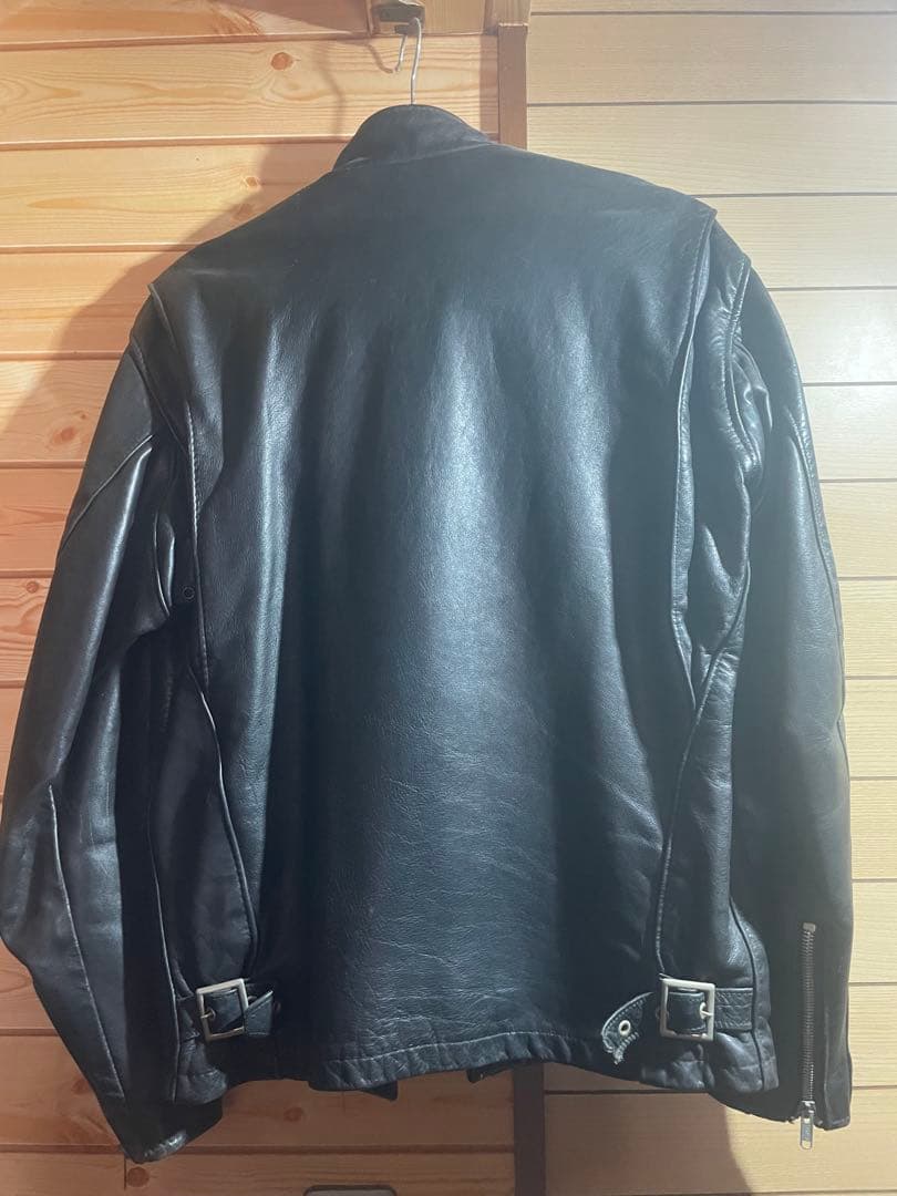 （良品）Schottシングルライダースジャケット