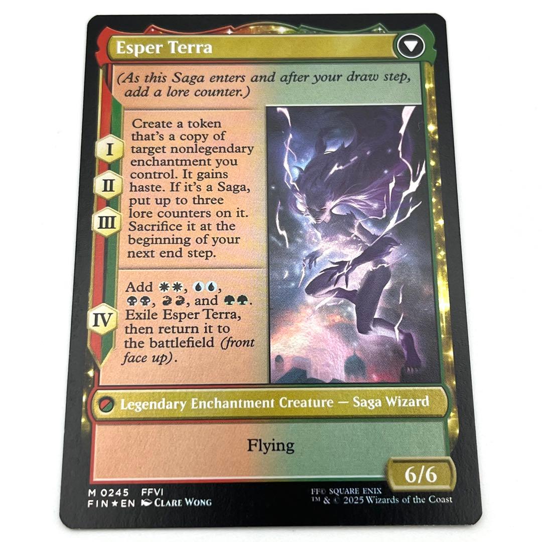 魔導戦士、ティナ プレリリースFOIL　英語　MTG