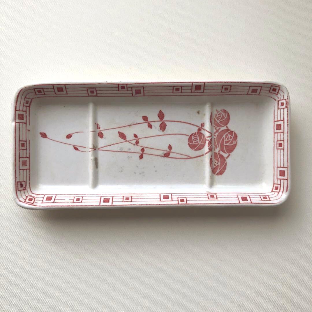 古いソープデイッシュ　クレイユエモントロー　フランス　アンティーク　no.101