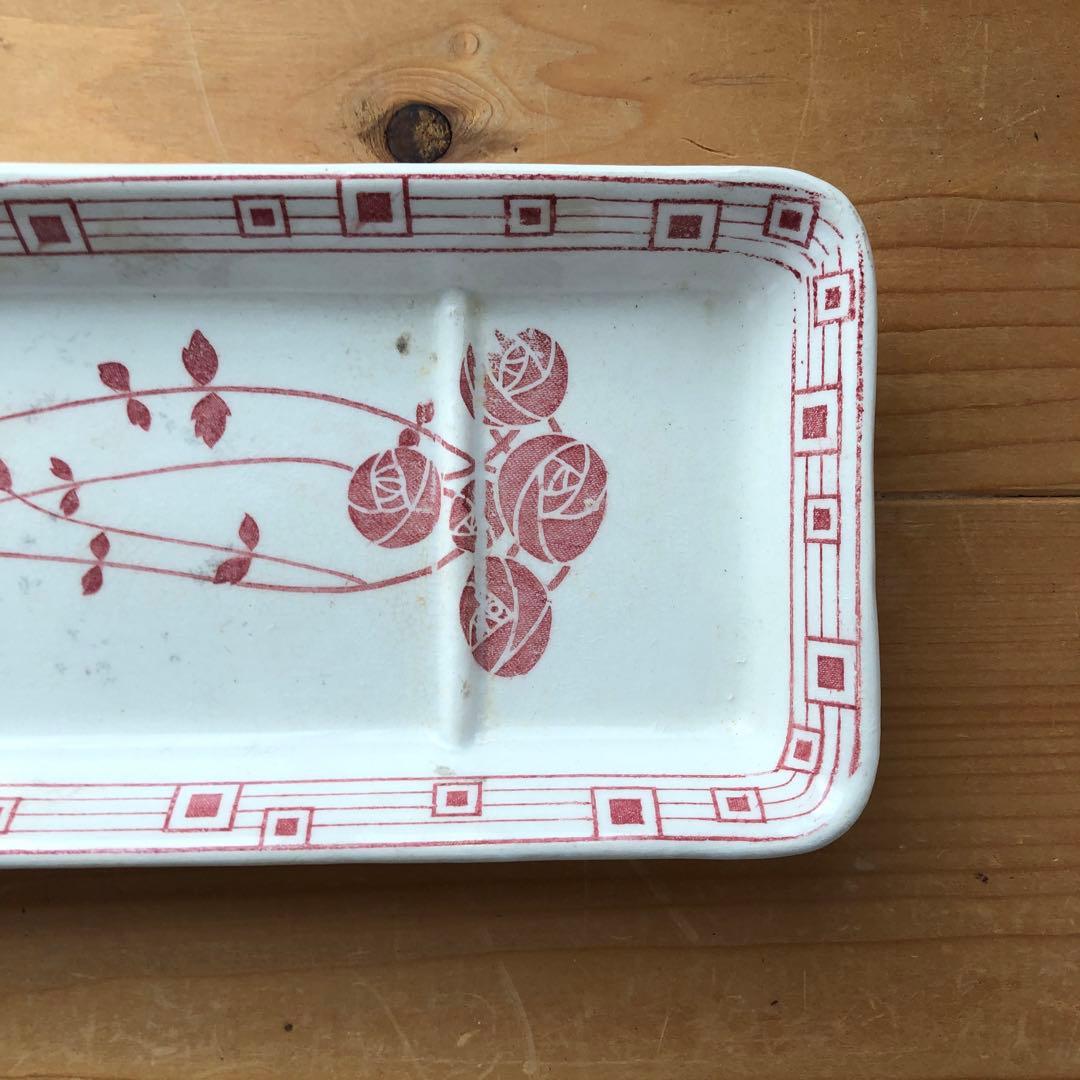 古いソープデイッシュ　クレイユエモントロー　フランス　アンティーク　no.101