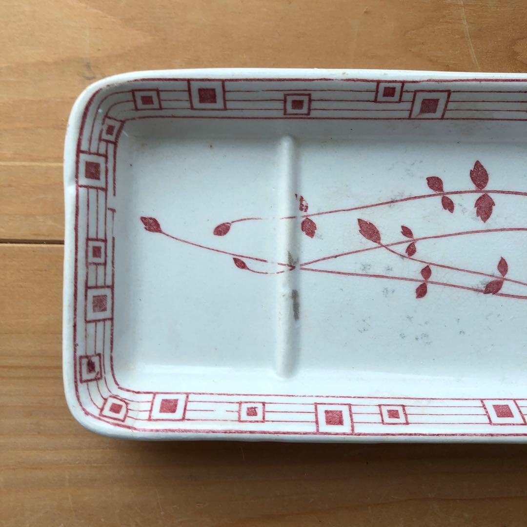 古いソープデイッシュ　クレイユエモントロー　フランス　アンティーク　no.101