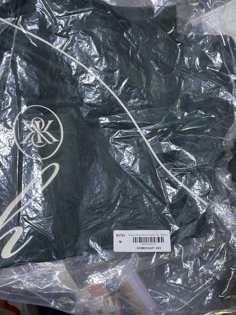トップス KITH shadow stipe Marcel soccer Top M