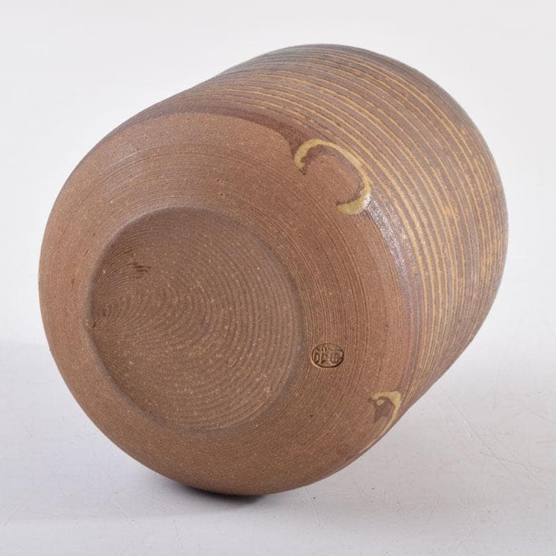 茶道具　渡辺伸治造　名物　円乗坊肩衝写　茶入　仕覆付　共箱　V　8965