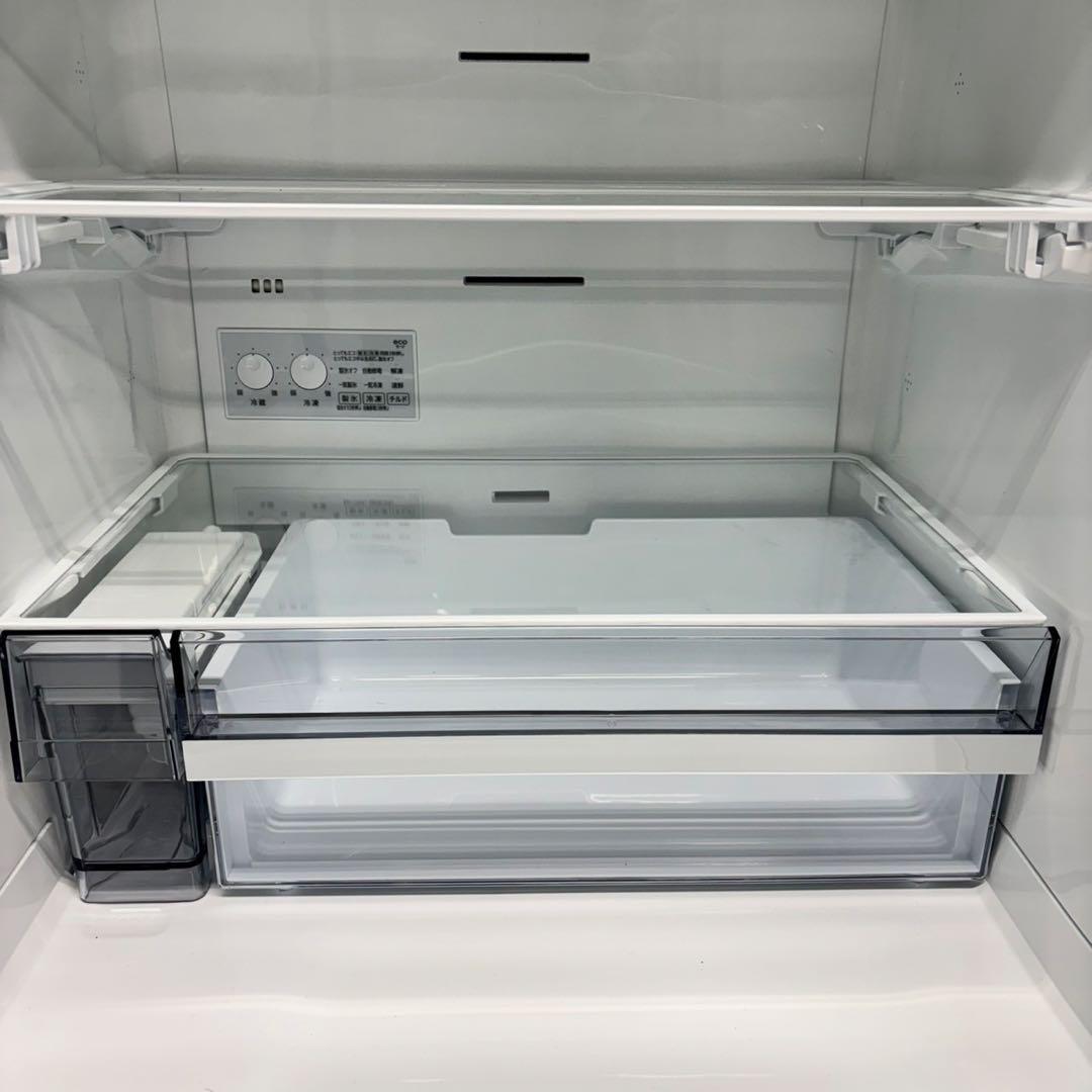 540東芝2024年製 大型冷蔵庫 ガラス割れあり 完動品　300L強　自動製氷