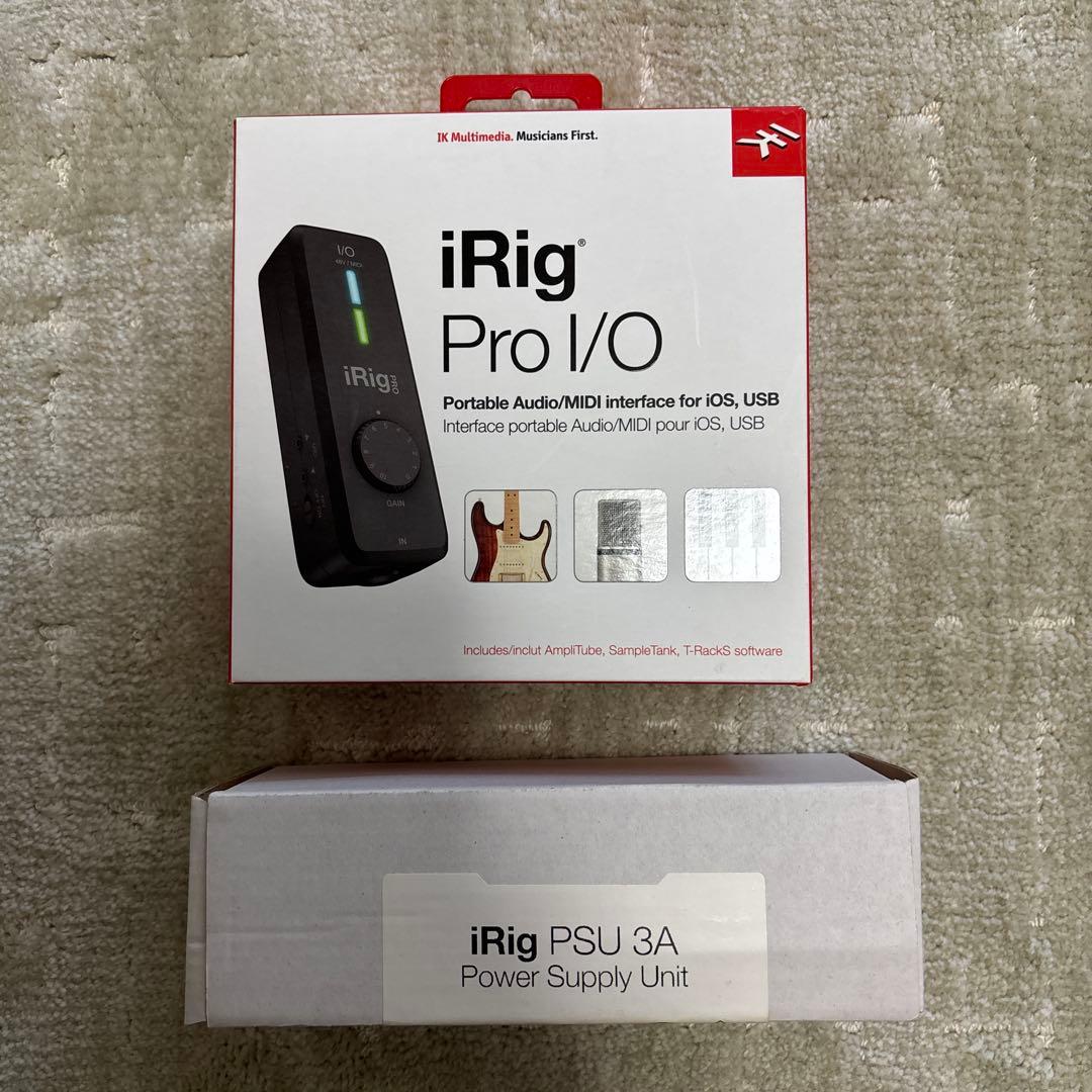 iRig Pro I/O オーディオインターフェイス PSU 3A付属