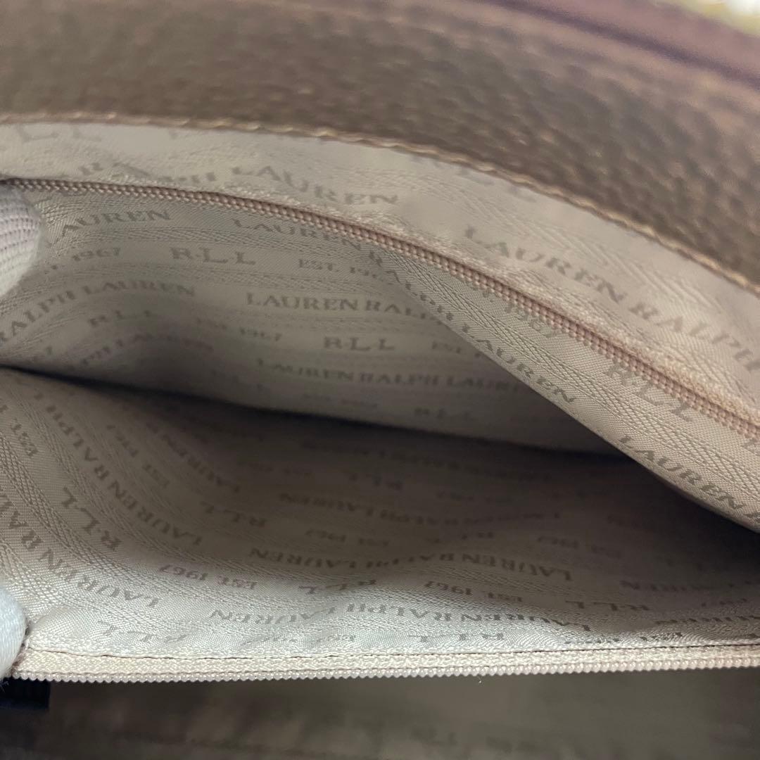 【natsu 様✨】ローレンラルフローレンレディースハンドバッグ2WAY希少ゴー