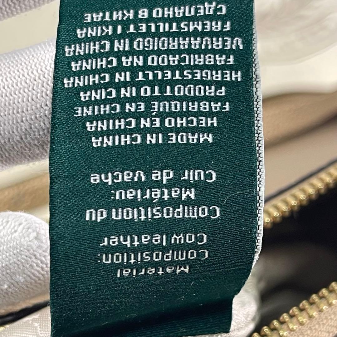 【natsu 様✨】ローレンラルフローレンレディースハンドバッグ2WAY希少ゴー