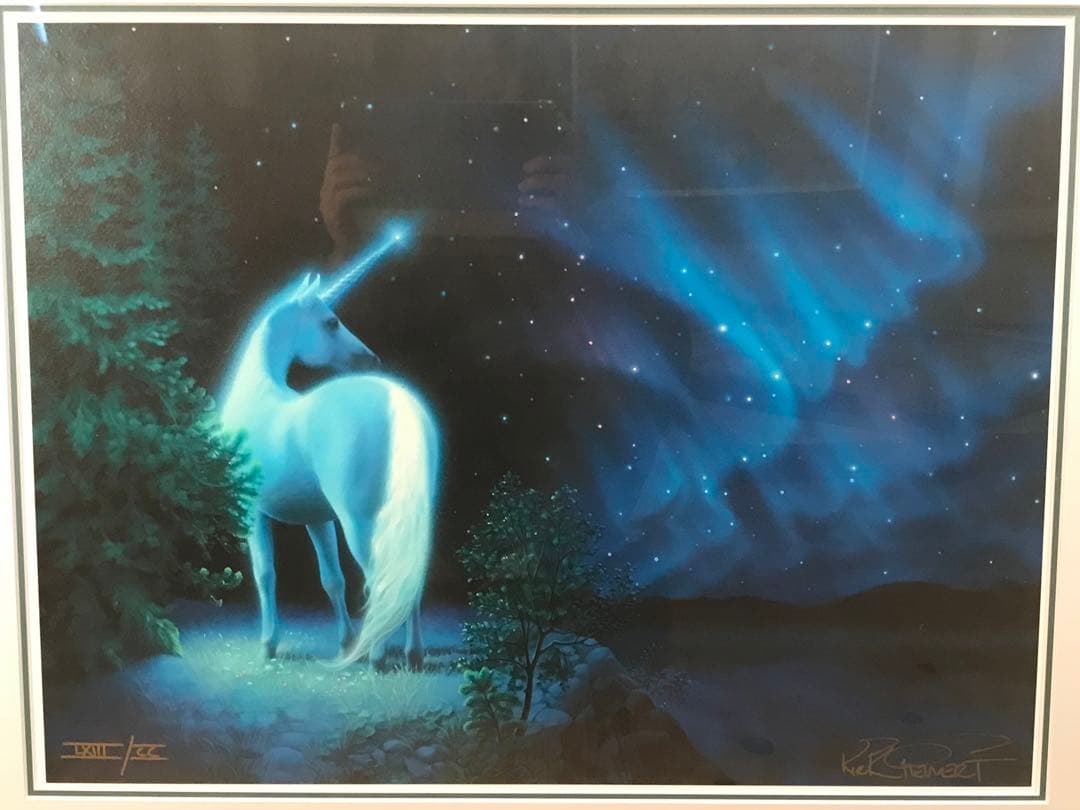 カーク・レイナート「サイレントナイト」シルクスクリーン＋手彩色　直筆サイン有り