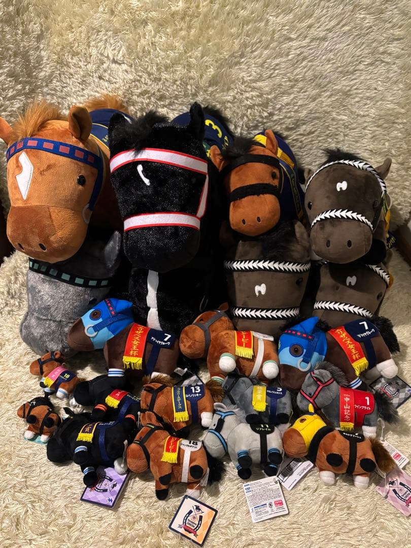 サラブレッドコレクション　競馬 ぬいぐるみ馬 まとめ売り