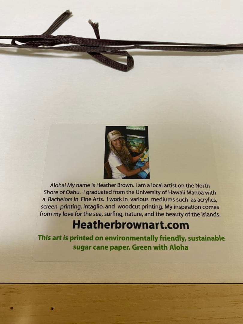 ②ヘザーブラウン　額縁付き