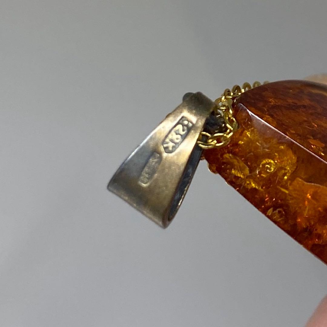 本琥珀ネックレストップ5点　30g 東Y7-0318☆1Fタトチ