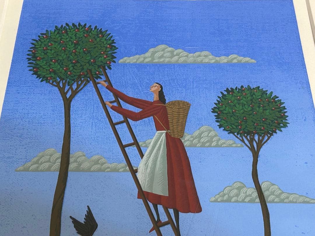 リ*カ様 北見 隆 リトグラフ シルクスクリーン 版画 実り 39／170