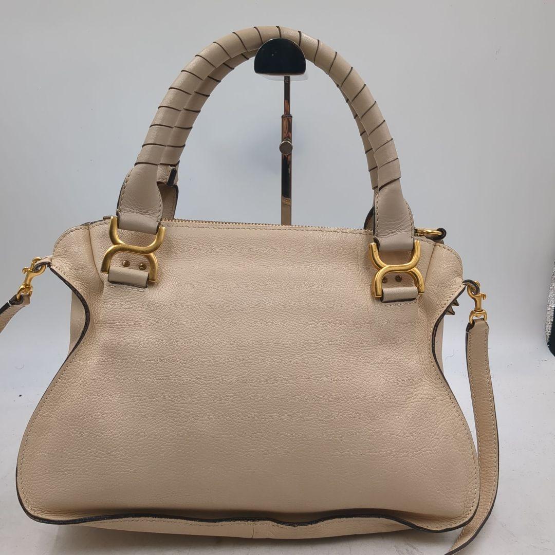 クロエ　マーシー　MARCIE レザー　トート　ハンドバッグ　ベージュ　2way
