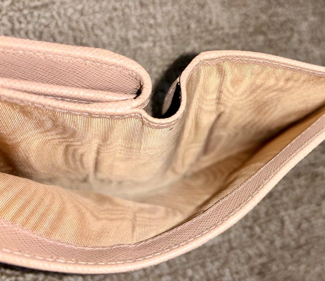 [美品]PRADA サフィアーノメタル 二つ折り財布 1ML225