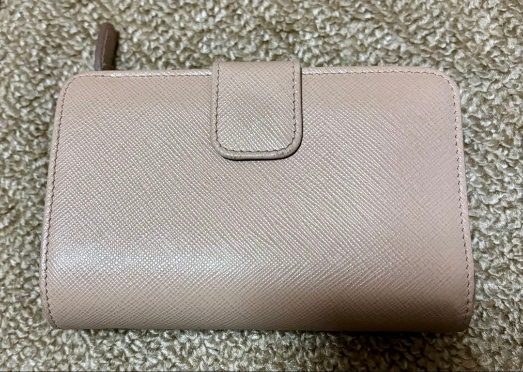 [美品]PRADA サフィアーノメタル 二つ折り財布 1ML225
