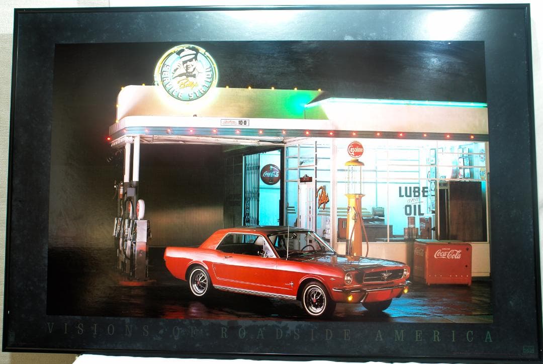 LED ライティング ポスターROAD SIDE of AMERICA