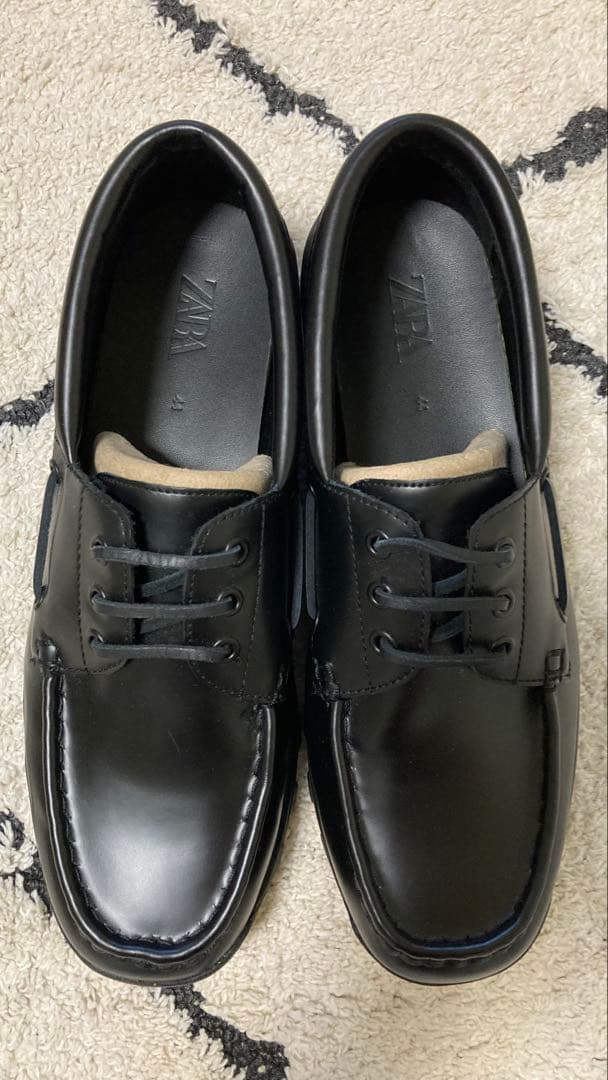 ZARA × VIBRAM ブラックデッキシューズ　美品