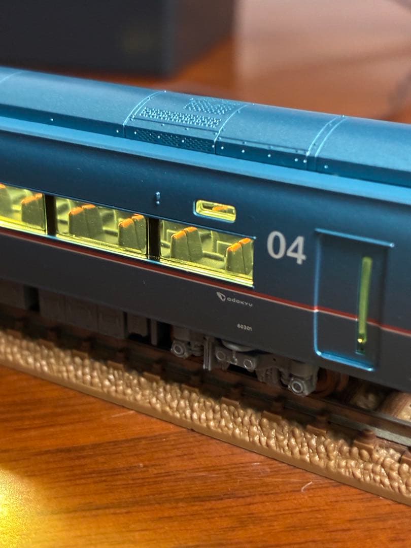 小田急60000形ロマンスカー6両　マイクロエース　ライト点灯動力動作確認済