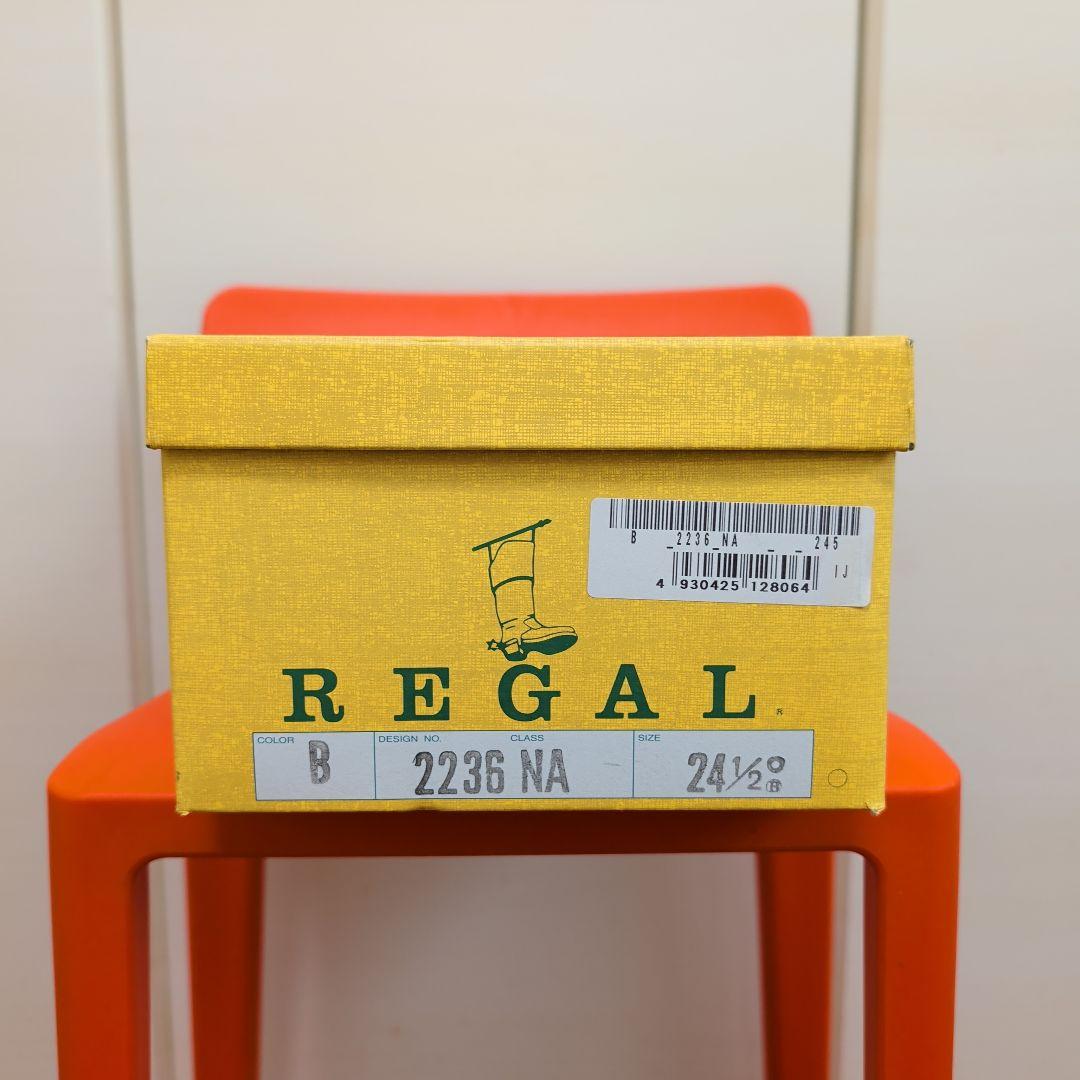REGAL リーガル プレーントゥ 2236NA 黒 ブラック 24ハーフ