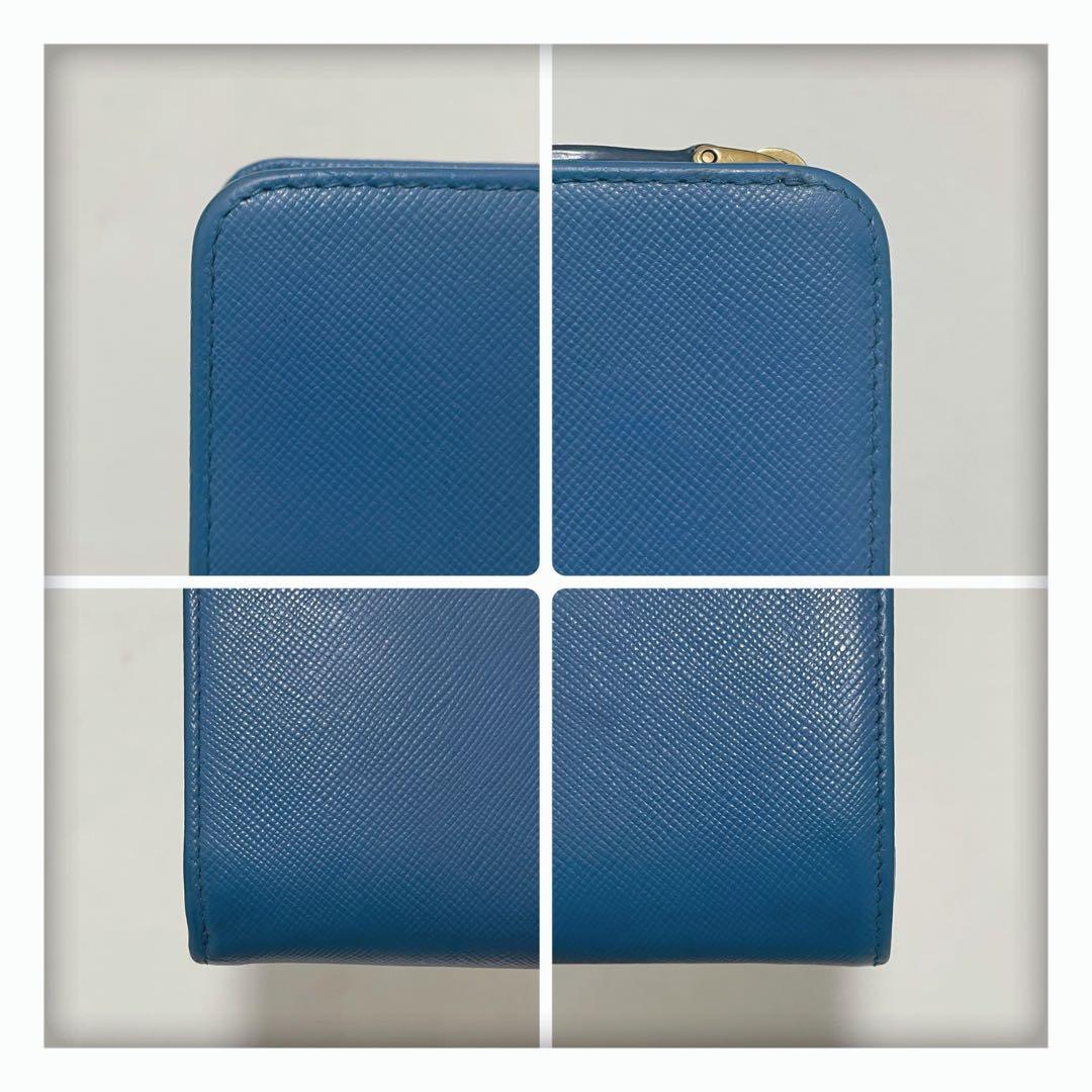 12/26削除‼️ 大人気カラー✨ PRADA プラダ サフィアーノ 二つ折り財布