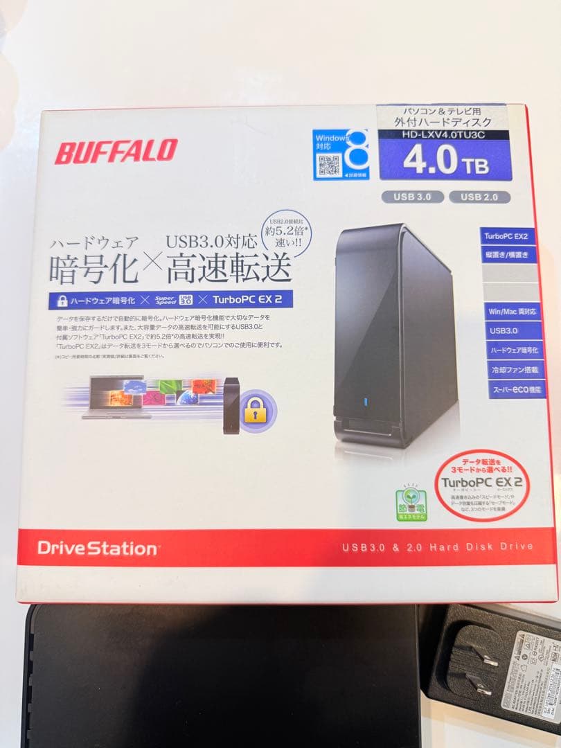 ト*ー様 BUFFALO HD-LXV4.0TU3C 外付けハードディスク 4T
