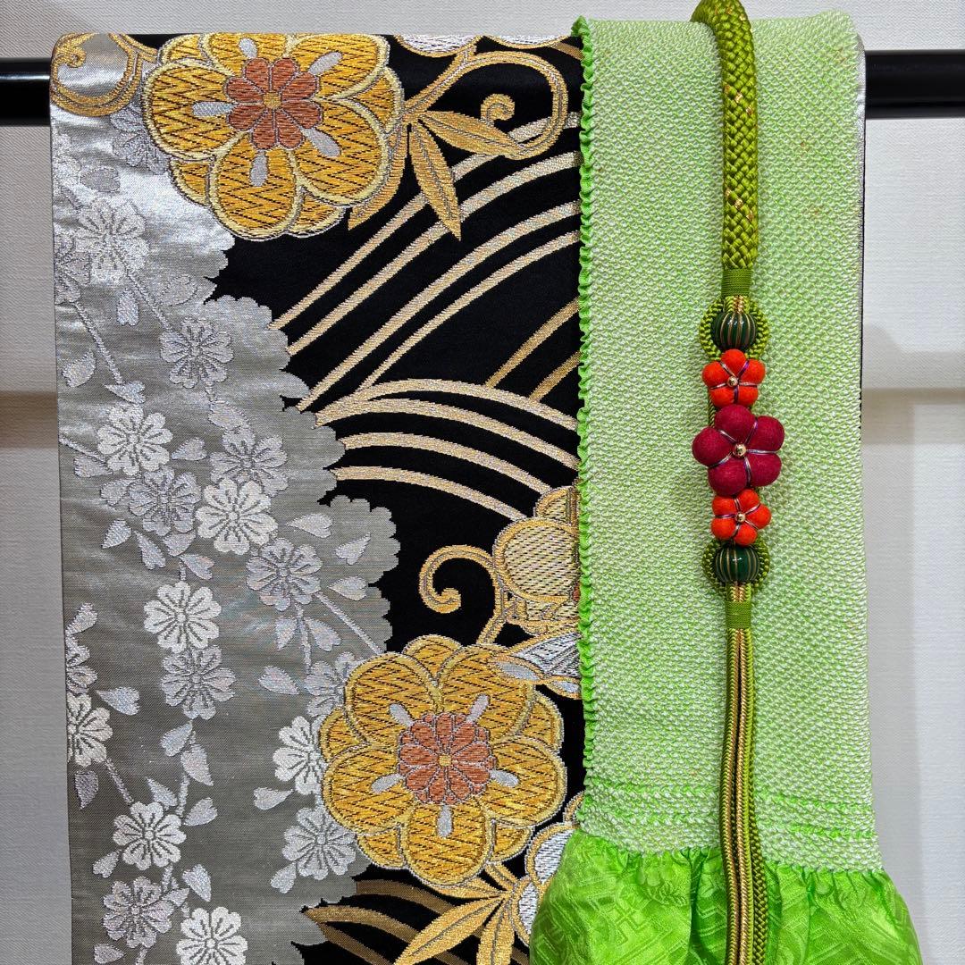 振袖フルセット　7点セット　赤　長襦袢付き　成人式　前撮り　f3