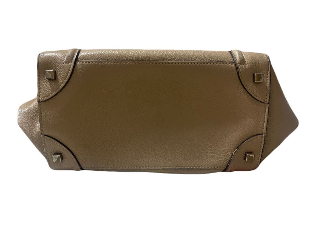 CELINE ラゲージミニ ハンドバッグ ベージュ 大容量　A4可能