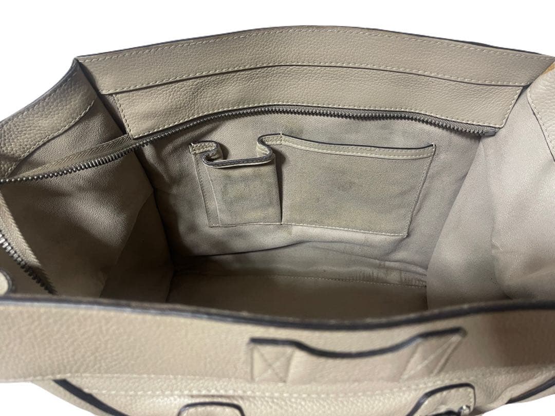 CELINE ラゲージミニ ハンドバッグ ベージュ 大容量　A4可能