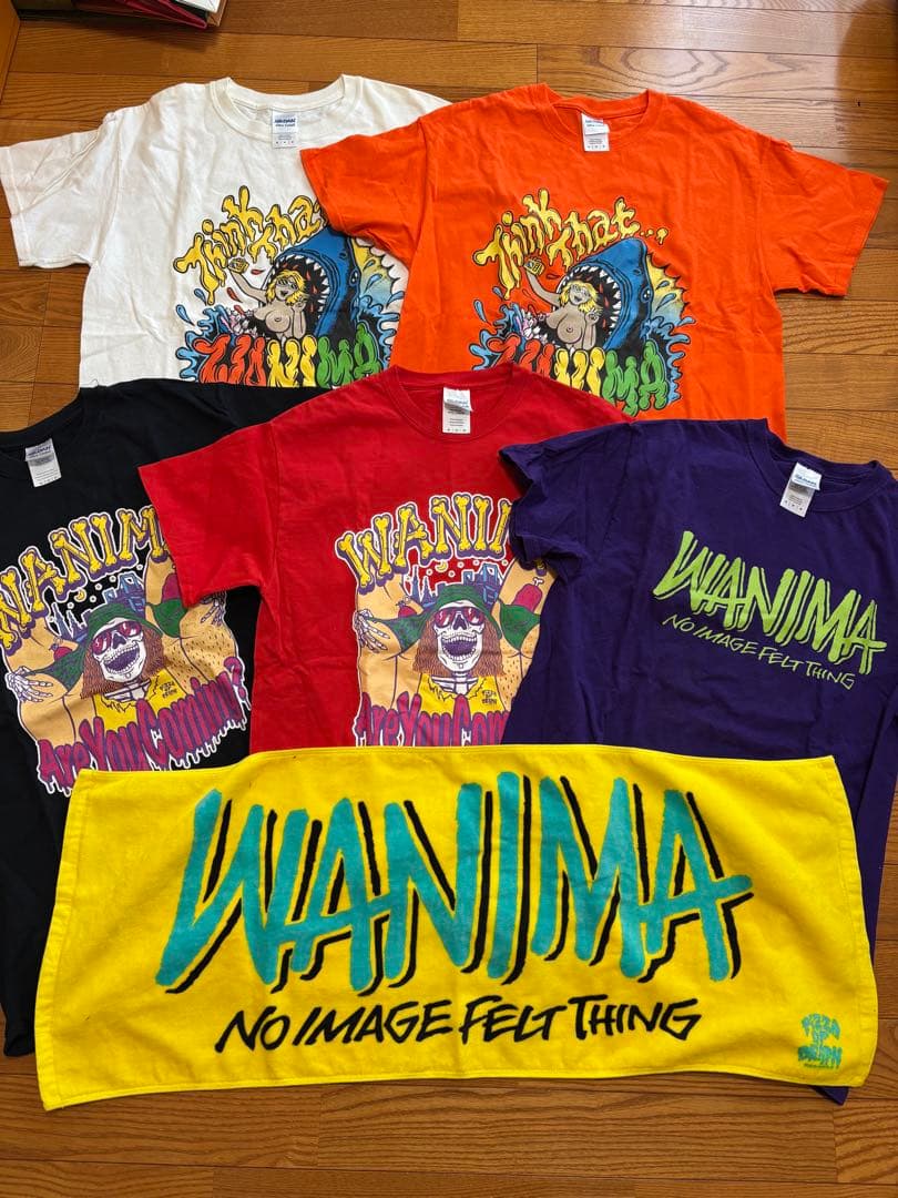WANIMA Tシャツ(Mサイズ)5枚、タオル1枚