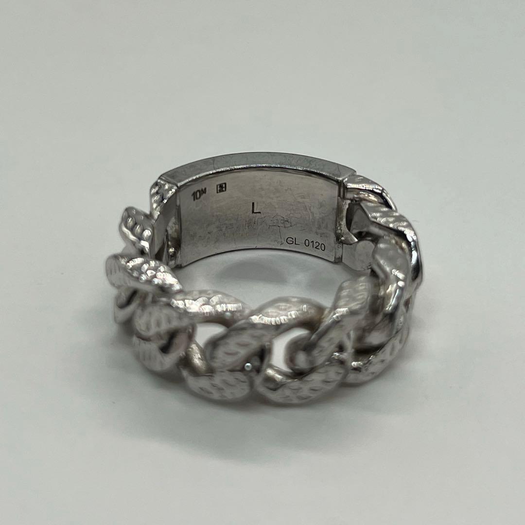 ルイヴィトン バーグ モンテーニュ リング 21号 GL0120 シルバーカラー