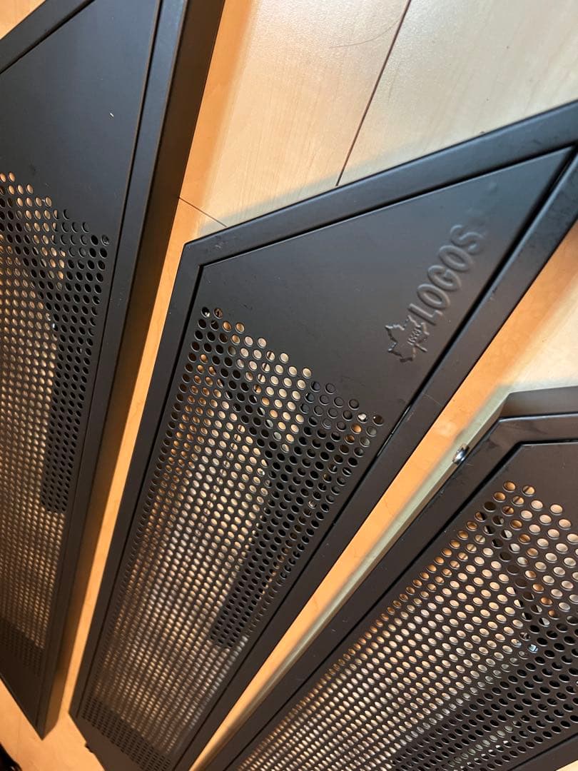 LOGOS アウトドアテーブル 四角形 サイドパネル付き　囲炉裏