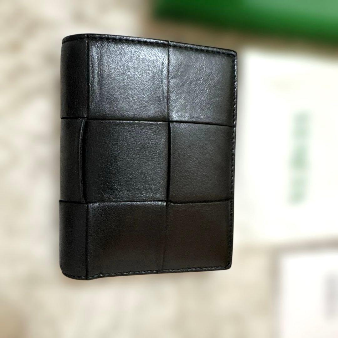 Bottega Veneta 折り財布　カセットスモール　ブラック