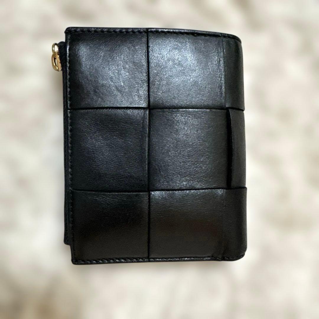 Bottega Veneta 折り財布　カセットスモール　ブラック