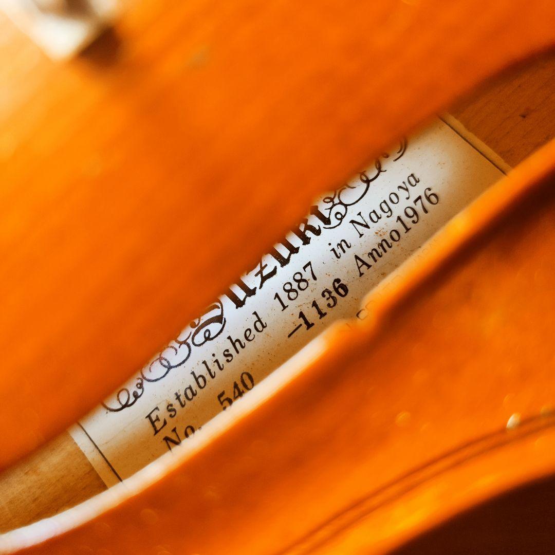 【美音良乾燥】スズキ No.540 4/4 バイオリン 1976