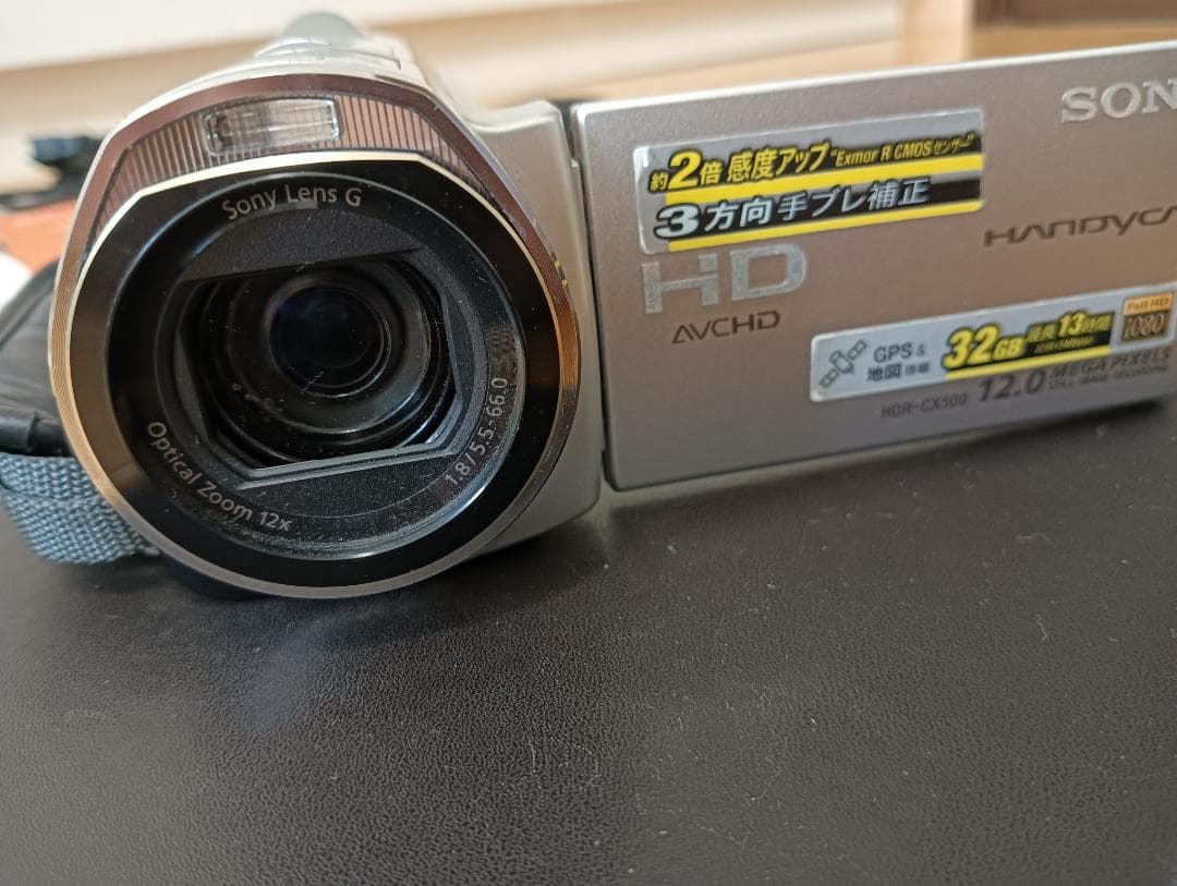 SONY　HDR-CX500　Handycam　ビデオカメラ　シルバー