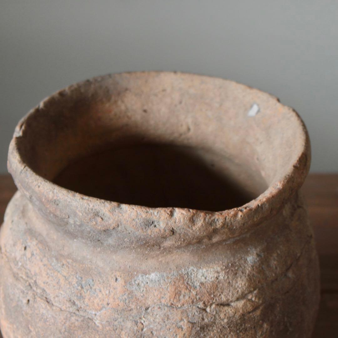 叩き跡のある 彫文 土器 壺 古美術 古道具 アンティーク