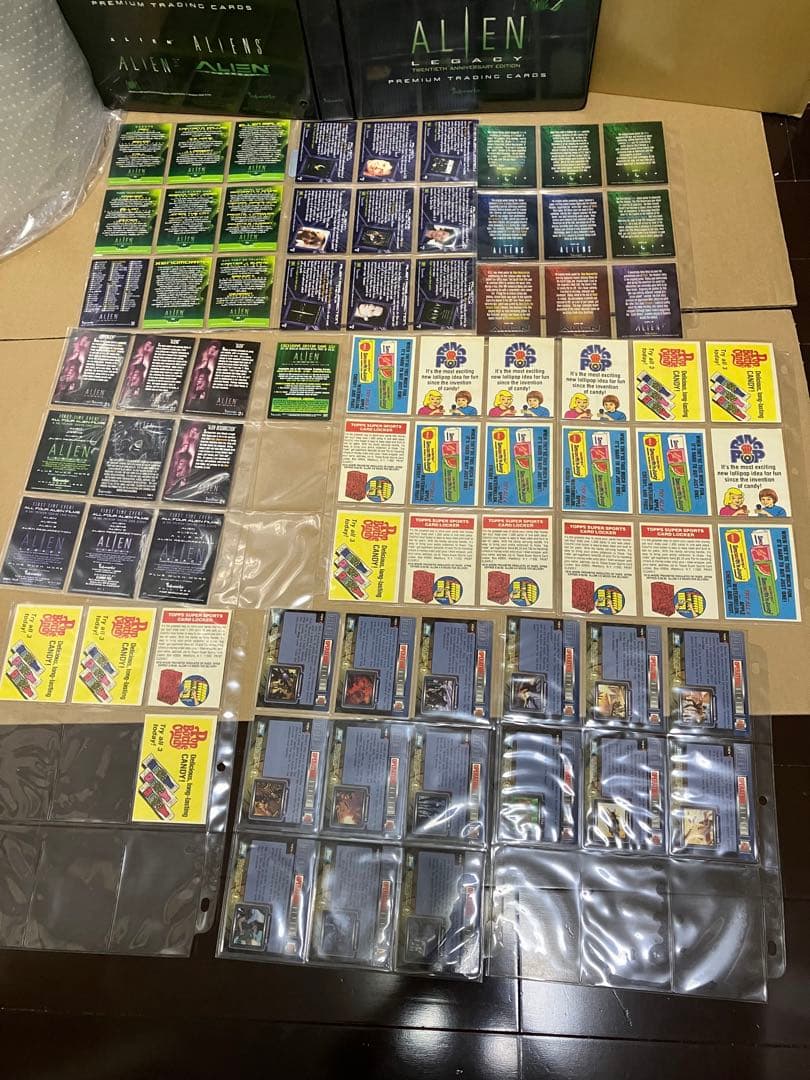 当時物　エイリアン　トレーディングカード　バインダーレアカード含む155枚セット