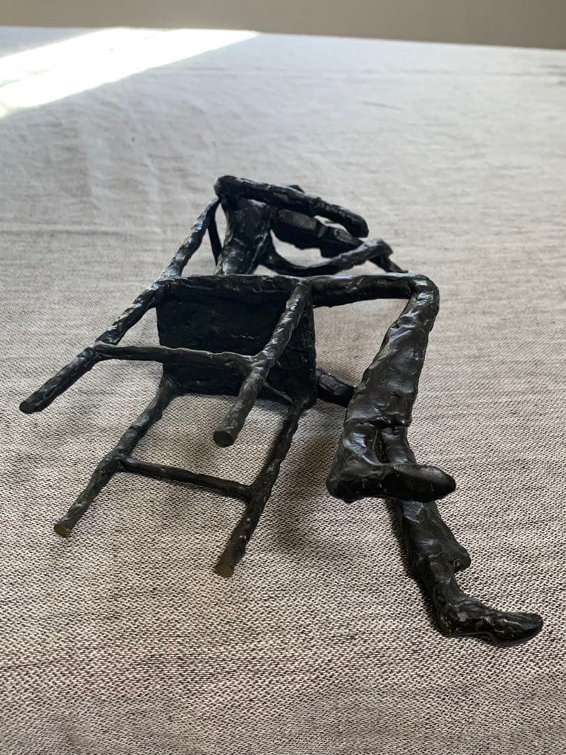 室内楽の情景 ヴァイオリン奏者 オブジェ　重厚 置物　ヴィンテージ