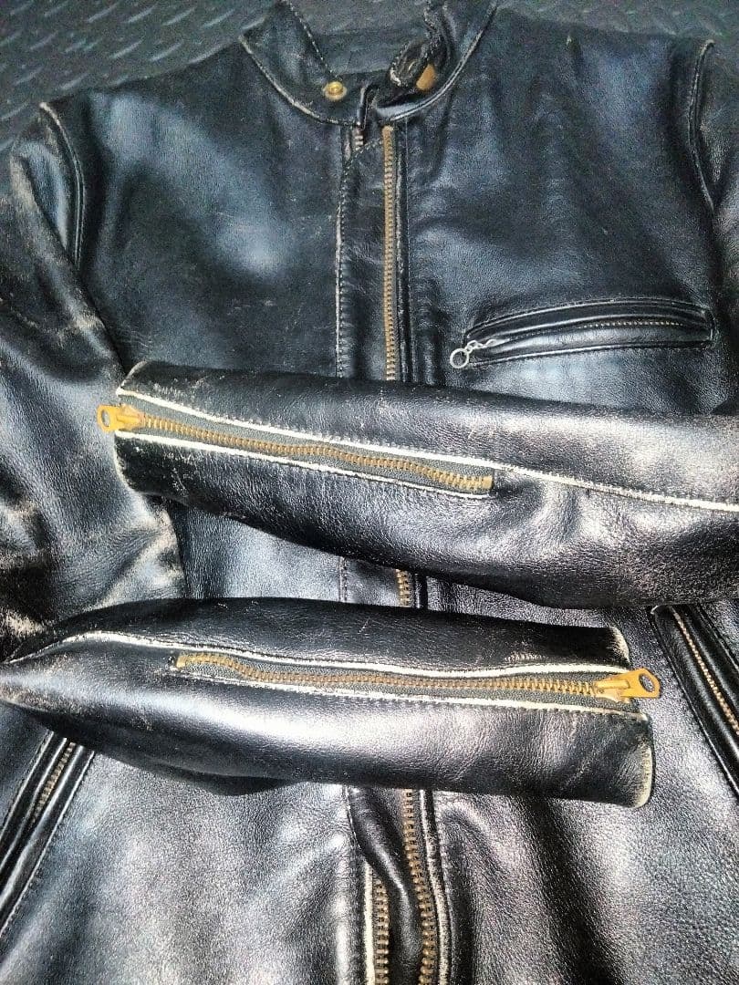 Vanson ブラック シングルライダースジャケット